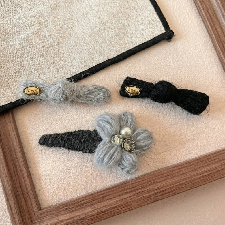 모미엘 프리미엄 세련된 여성 고급 곱창 헤어끈 머리끈 헤어핀 머리핀 13,400원