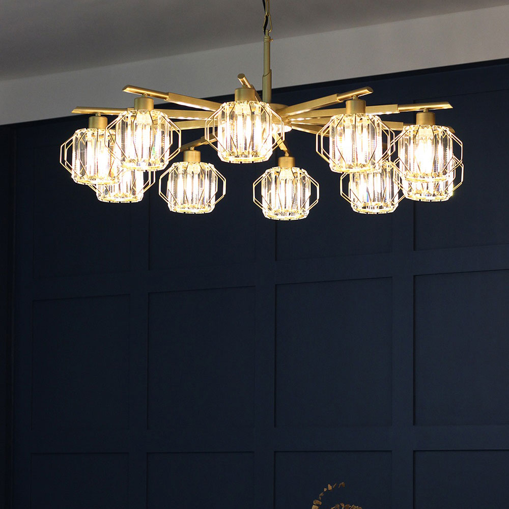 JK 크리스 10등 크리스탈 펜던트 골드 인테리어조명 838,950원