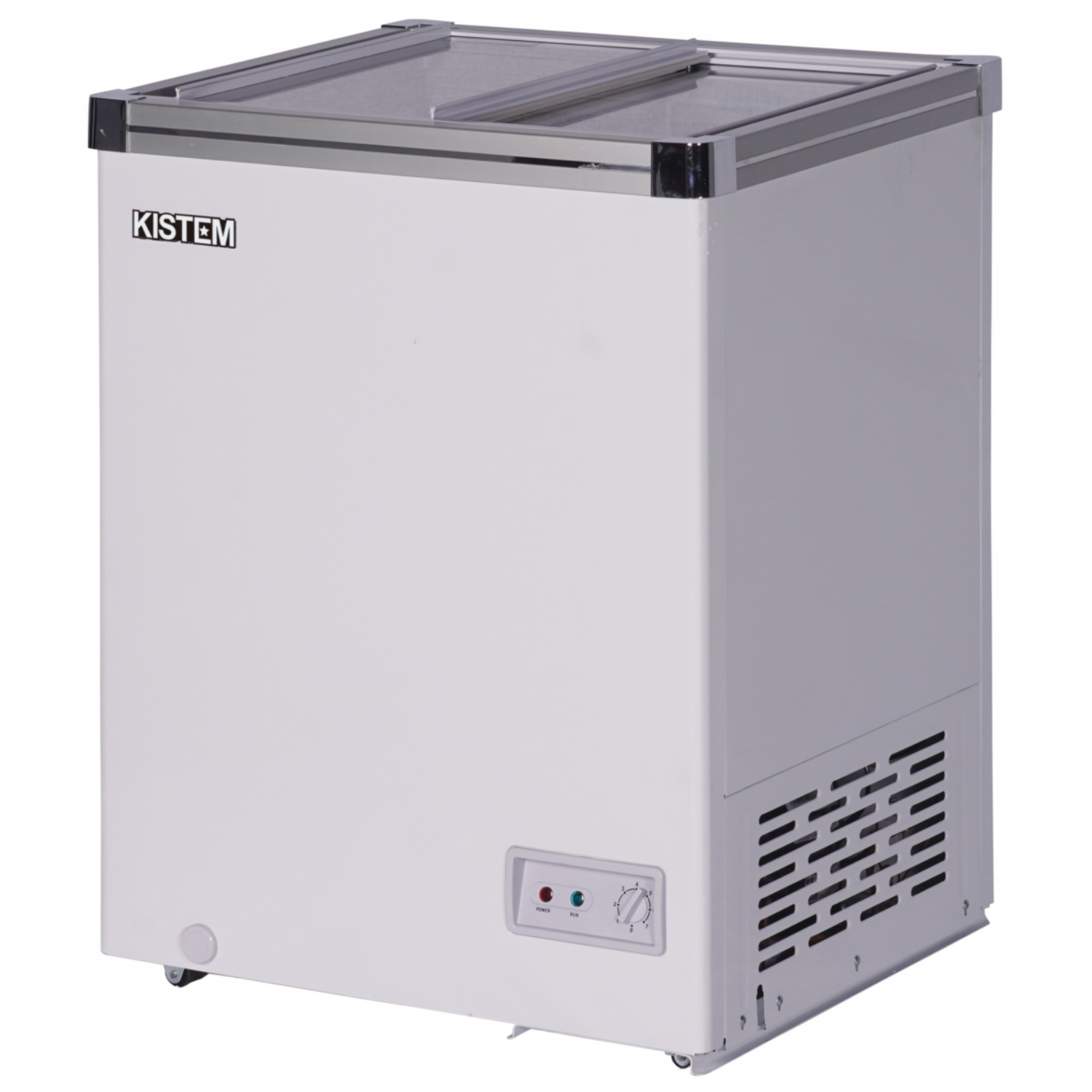 소형 아이스크림냉동고 100L 키스템 유리 KIS-SD10F 마트 카페 축제 학원 고기집 식자재 건어물 제철생선 유리슬라이드, KIS-SD10F, 단일색상 274,050원