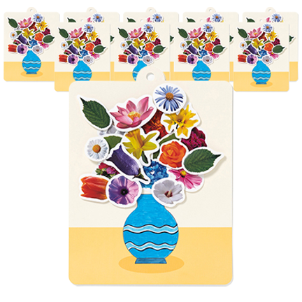 민화샵 꽃 입체 종이액자 만들기 세트 UDPPP0562, 화병, 10세트 11,800원