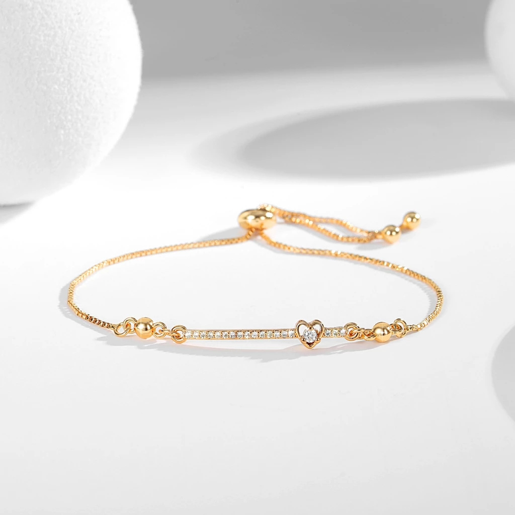 NXNA 도금14K 큐빅 하트 생일선물 팔찌 XYL-SL008 46,220원