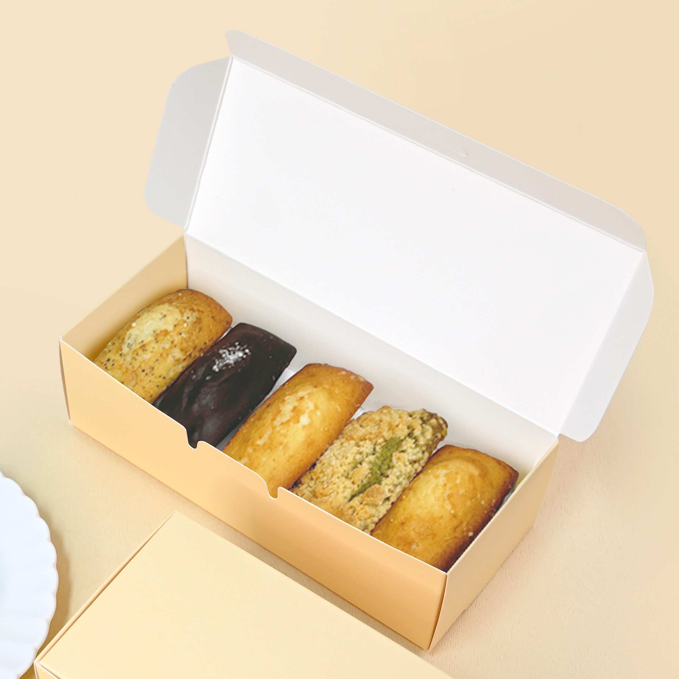 제이팩토리 다쿠아즈 휘낭시에 5구 박스 디저트 포장박스, 연노랑, 50개 15,510원