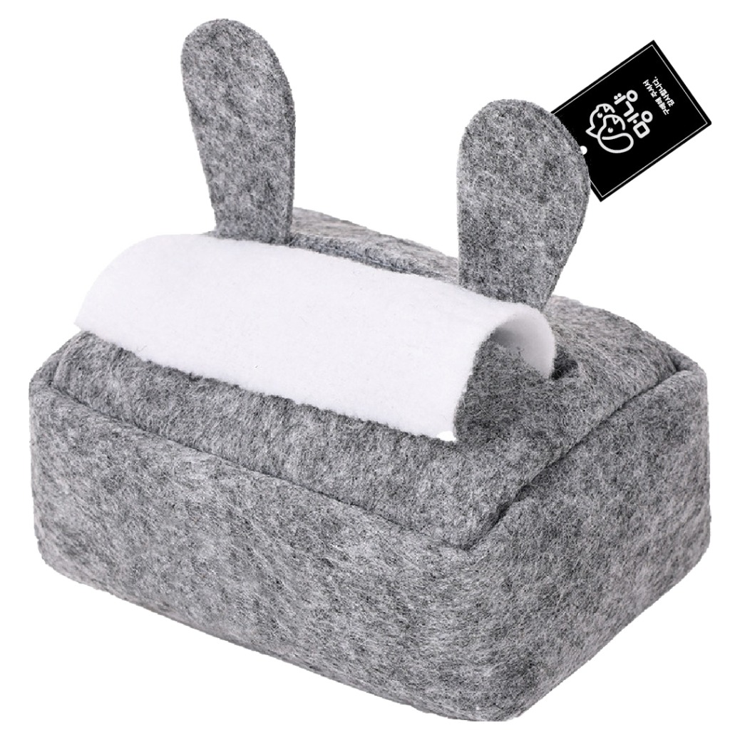 멍냥 강아지 노즈워크 잘 풀리는 멍티슈 휴지 뽑기 장난감 토끼, 그레이, 1개 11,000원