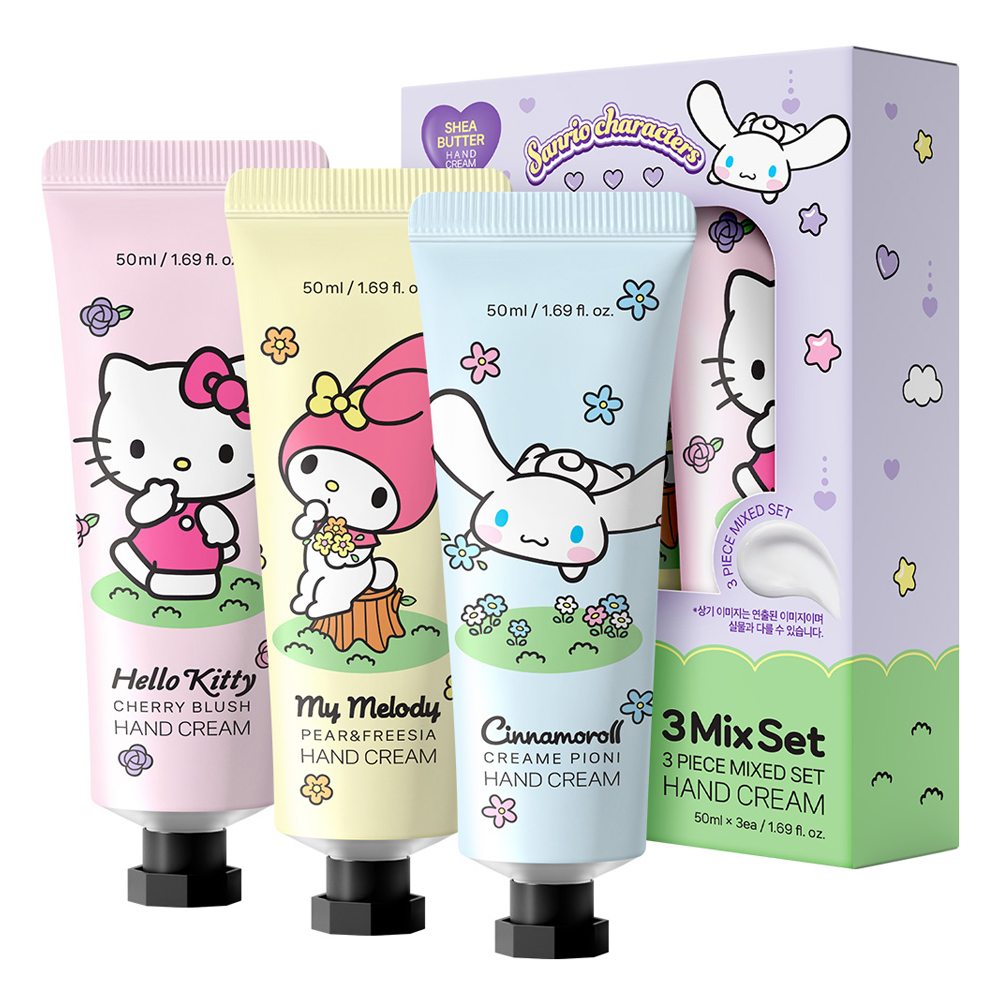 아텍스 산리오캐릭터즈 핸드크림 50ml x 3종 세트, 1세트 9,900원