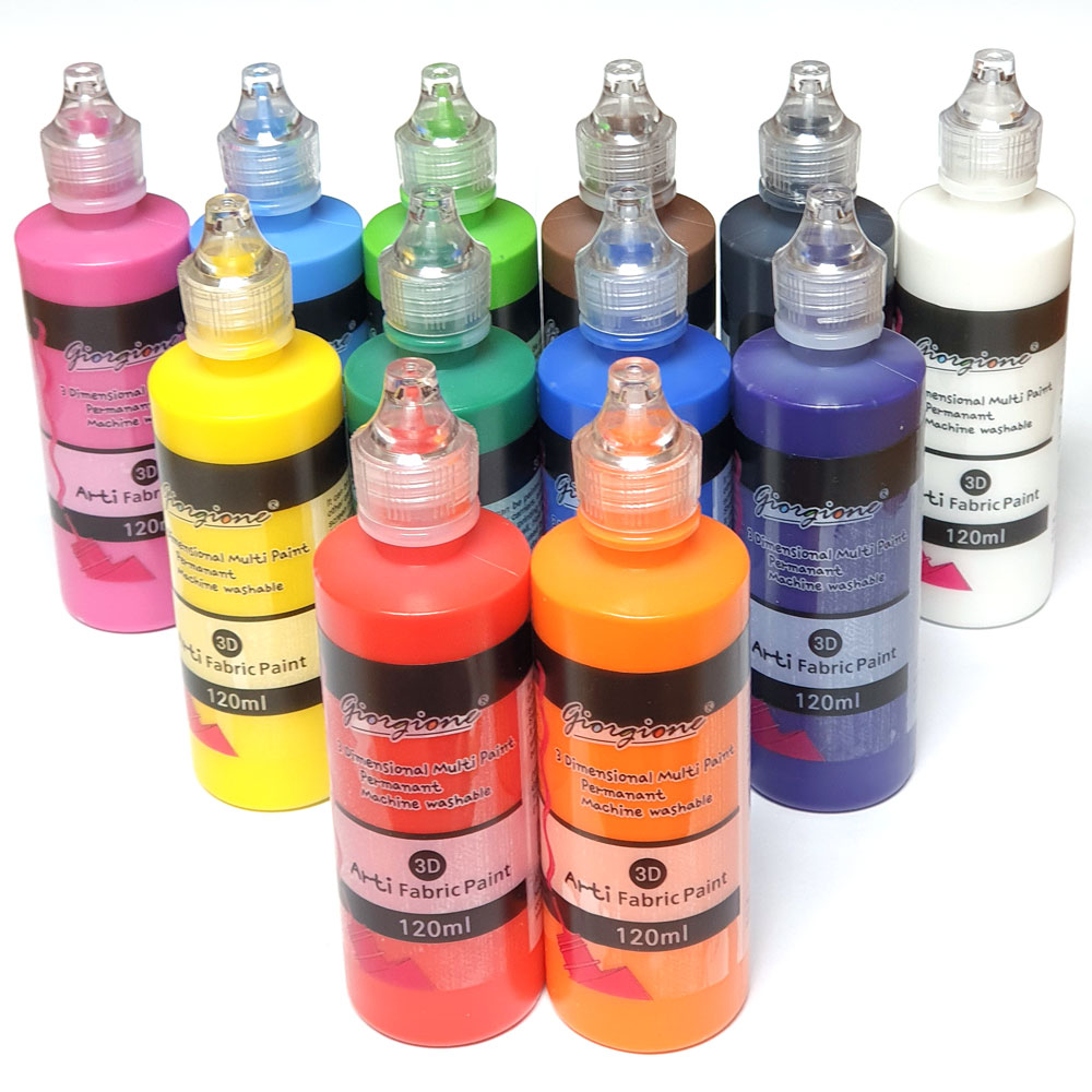 염색물감120ml 일반12색세트/ 패브릭 대용량 의류섬유 캔버스직물 그림그리기 학교유치원 공예 만들기재료 69,300원