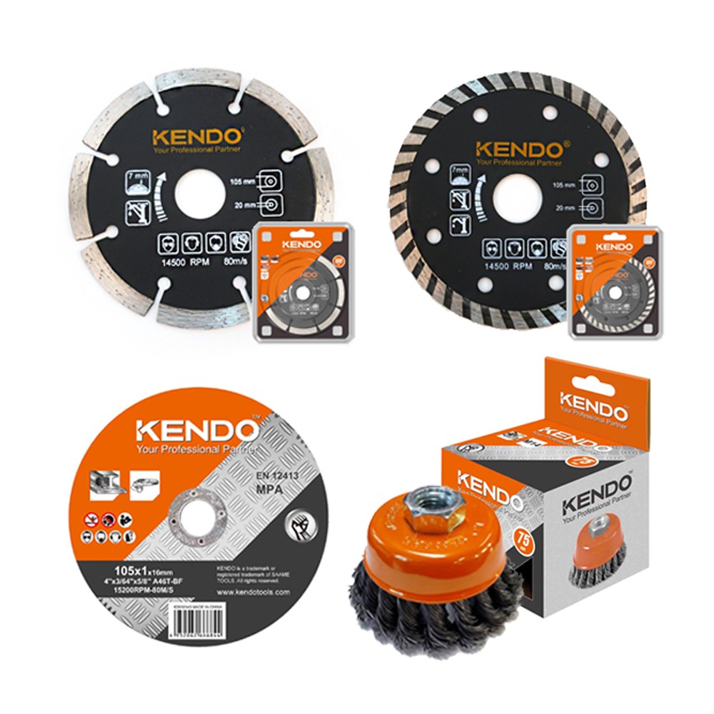 KENDO 켄도 4인치 절단석 연마석 마른날 멀티날 컵브러쉬, 1개 8,800원