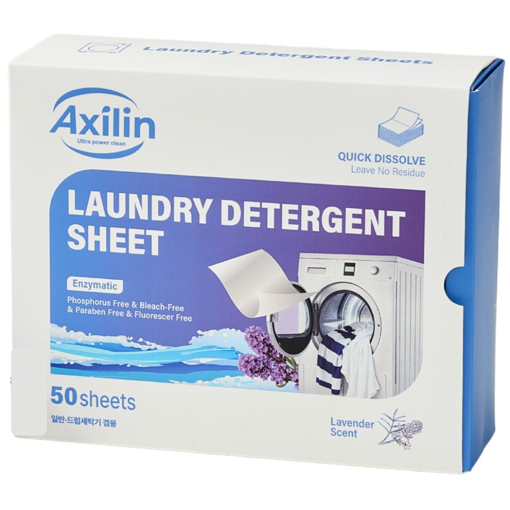 간편 세탁의 시작! 액실린 시트형 세탁세제 라벤더향 15,900원