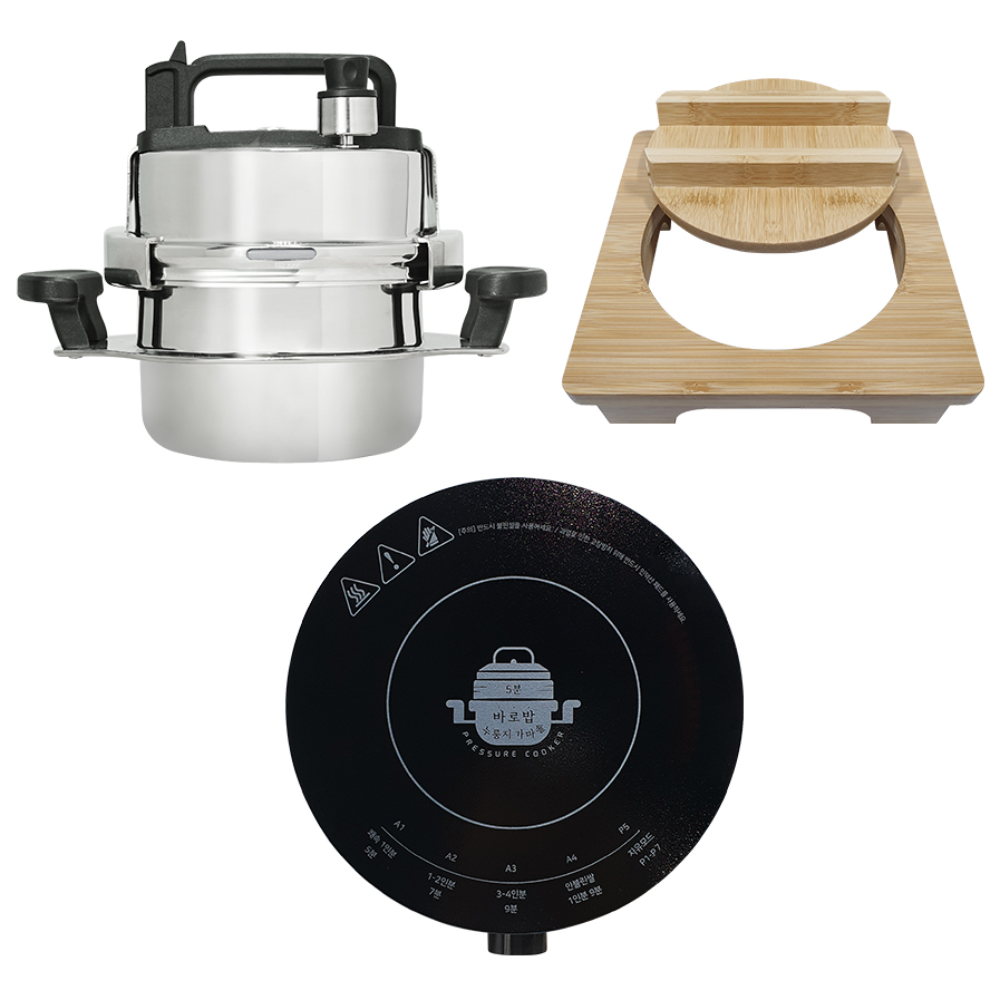 [홈쇼핑 최초론칭] 솥밥대왕 5분 바로밥 누룽지 가마솥 + 전용 인덕션 포함 구성 당일출고, 원터치, 인덕션, 전문솥밥, 304스텐 164,000원