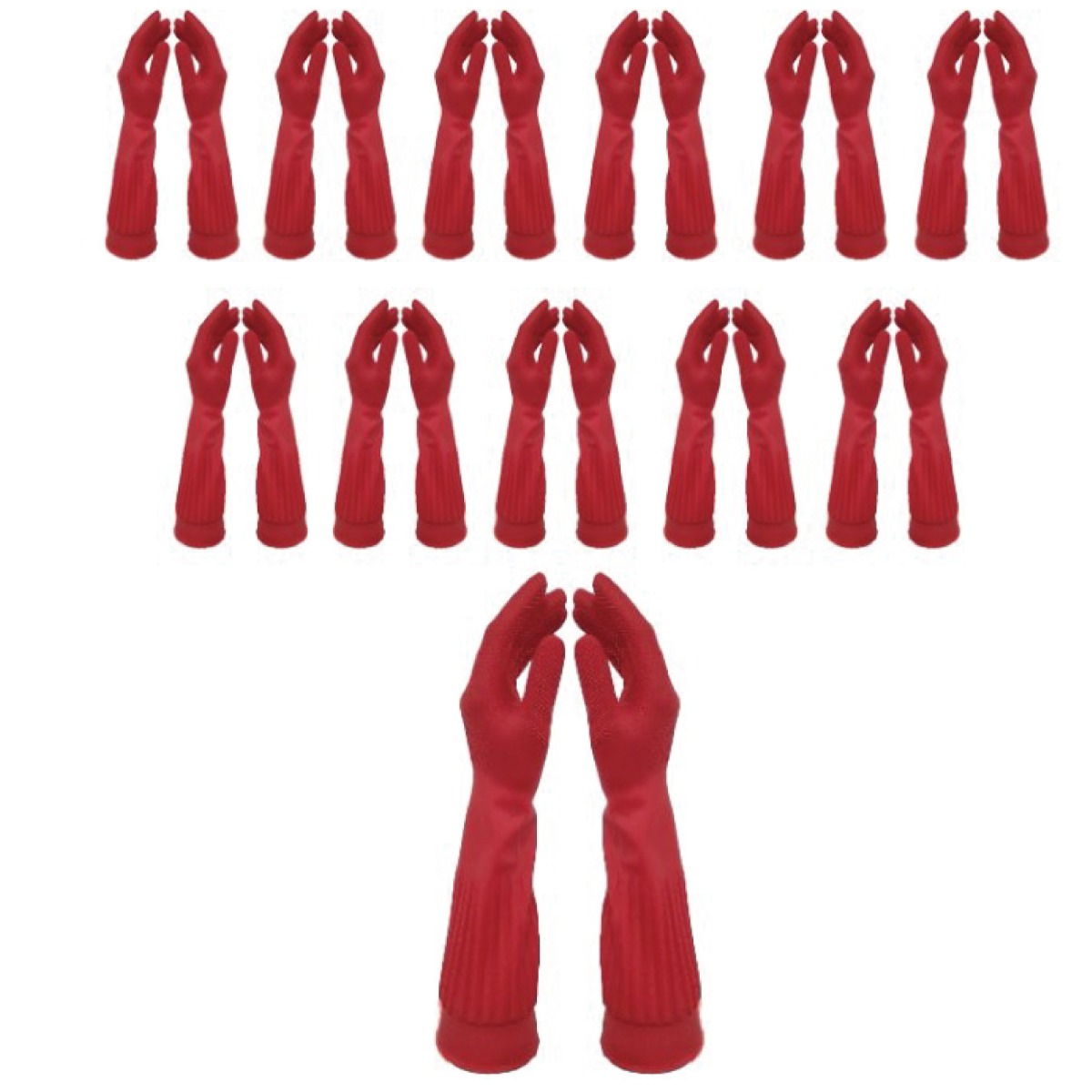 아이템셀 튜립LADY 고무장갑, 레드, 중(M), 10개 17,840원