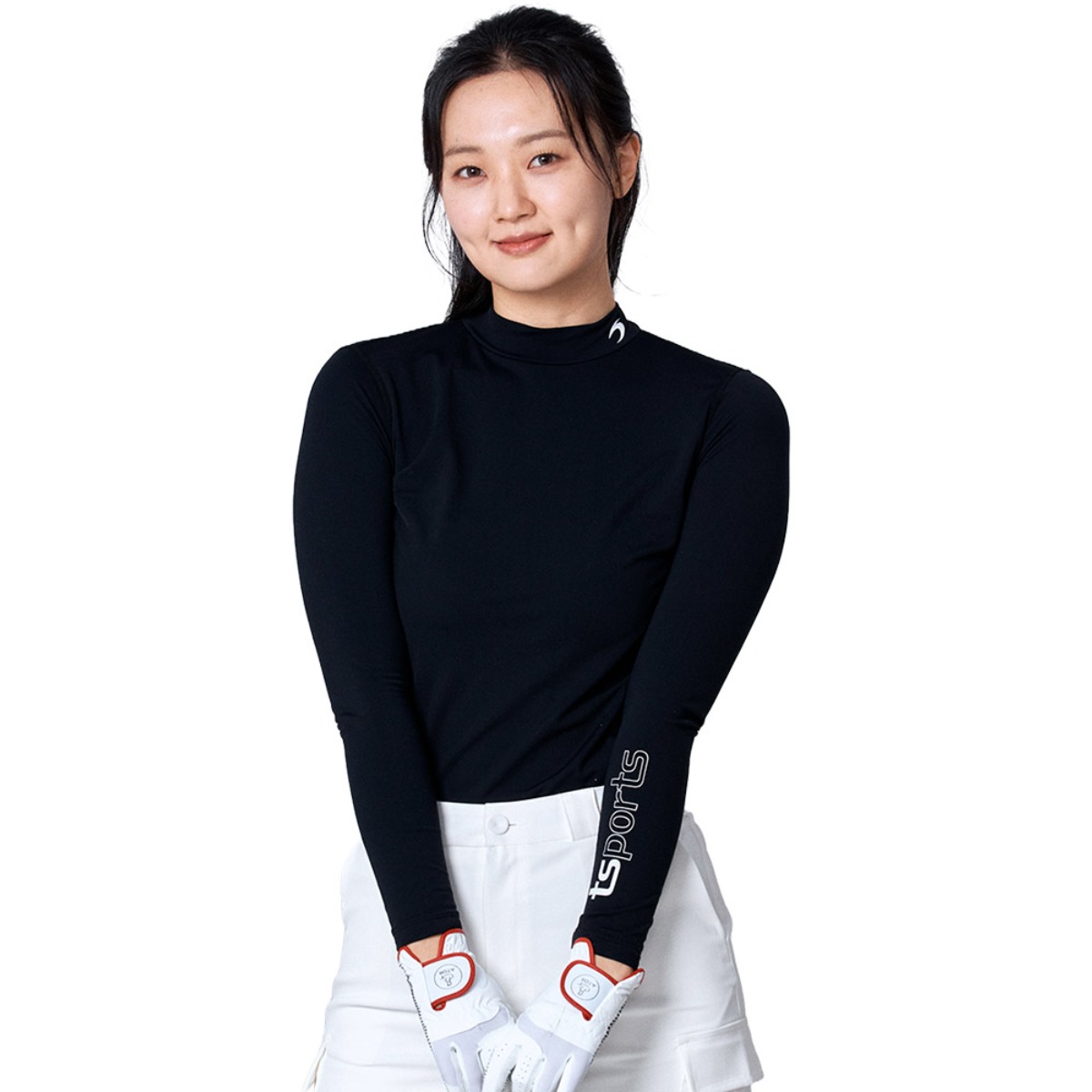 여성 골프웨어 골프 기모 티셔츠 기능성 겨울 보온 폴라티 이너웨어 언더레이어 이너티 하프넥, 현재가 27,900원