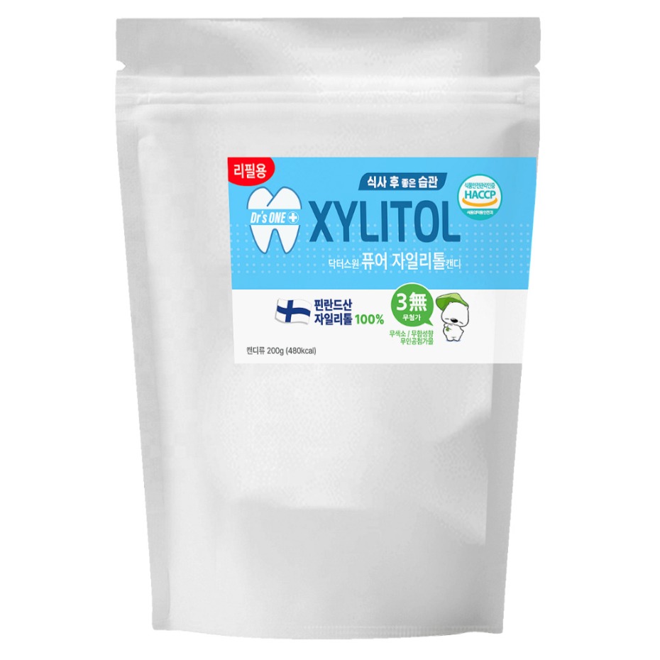 닥터스원 퓨어 자일리톨 핀란드산 100% 리필용, 1개, 200g 13,900원