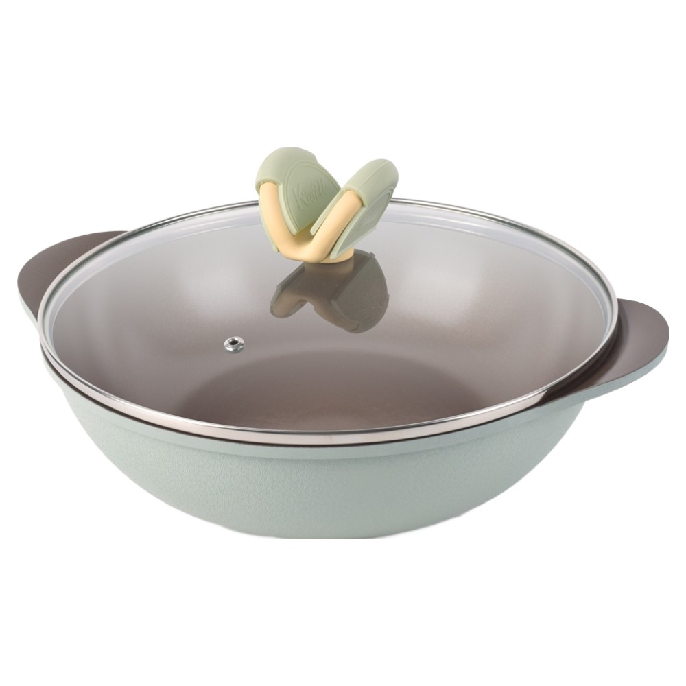 키친웰 인덕션 위드 IH 브이쿡 세라믹 코팅 파티웍 + 유리뚜껑 세트 25,200원