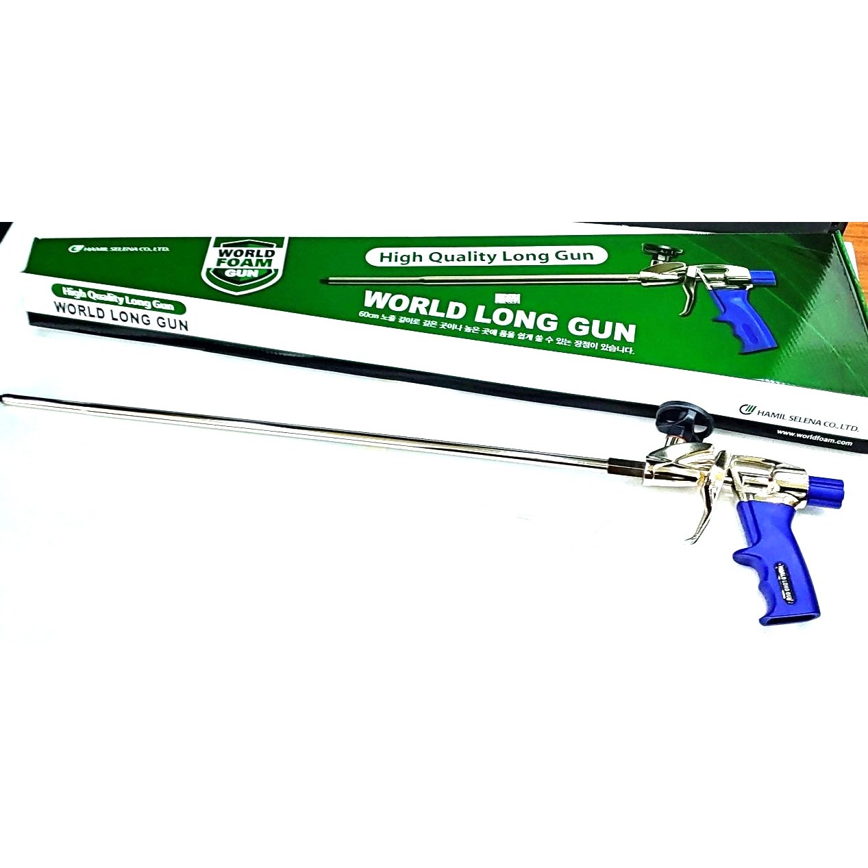 동우케미칼 월드 최장노즐  롱건 우레탄폼건  60센치 전문가용 월드폼건 32,000원