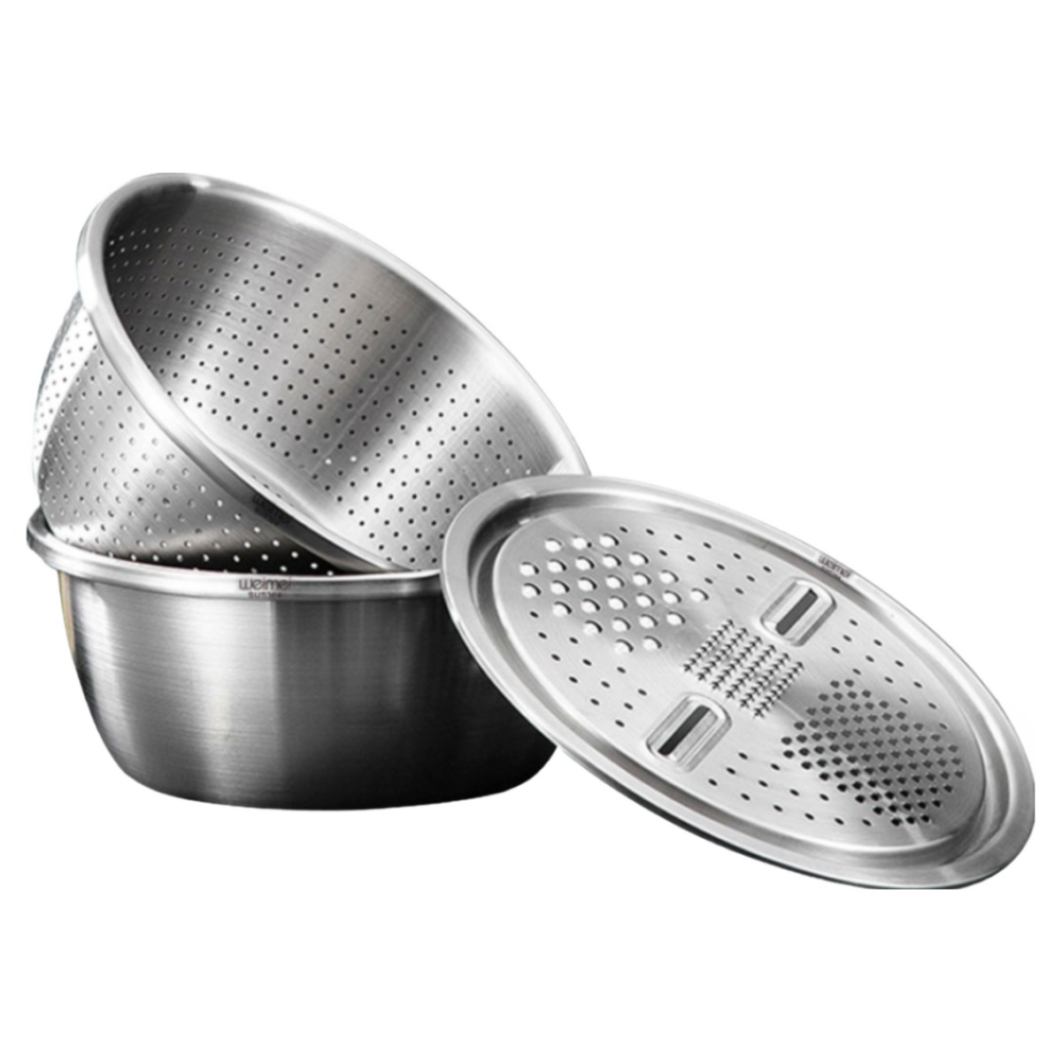 스텐테인리스 믹싱볼 3P 세트 채칼+채반+믹싱볼, 믹싱볼+채반+채칼 세트, 1개, 현재가 42,800원