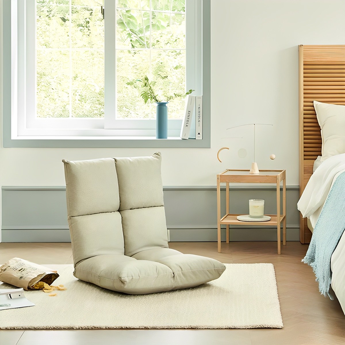 한샘 휴 조이 등받이 조절 방수 좌식의자, 샌드베이지, 1개 43,150원