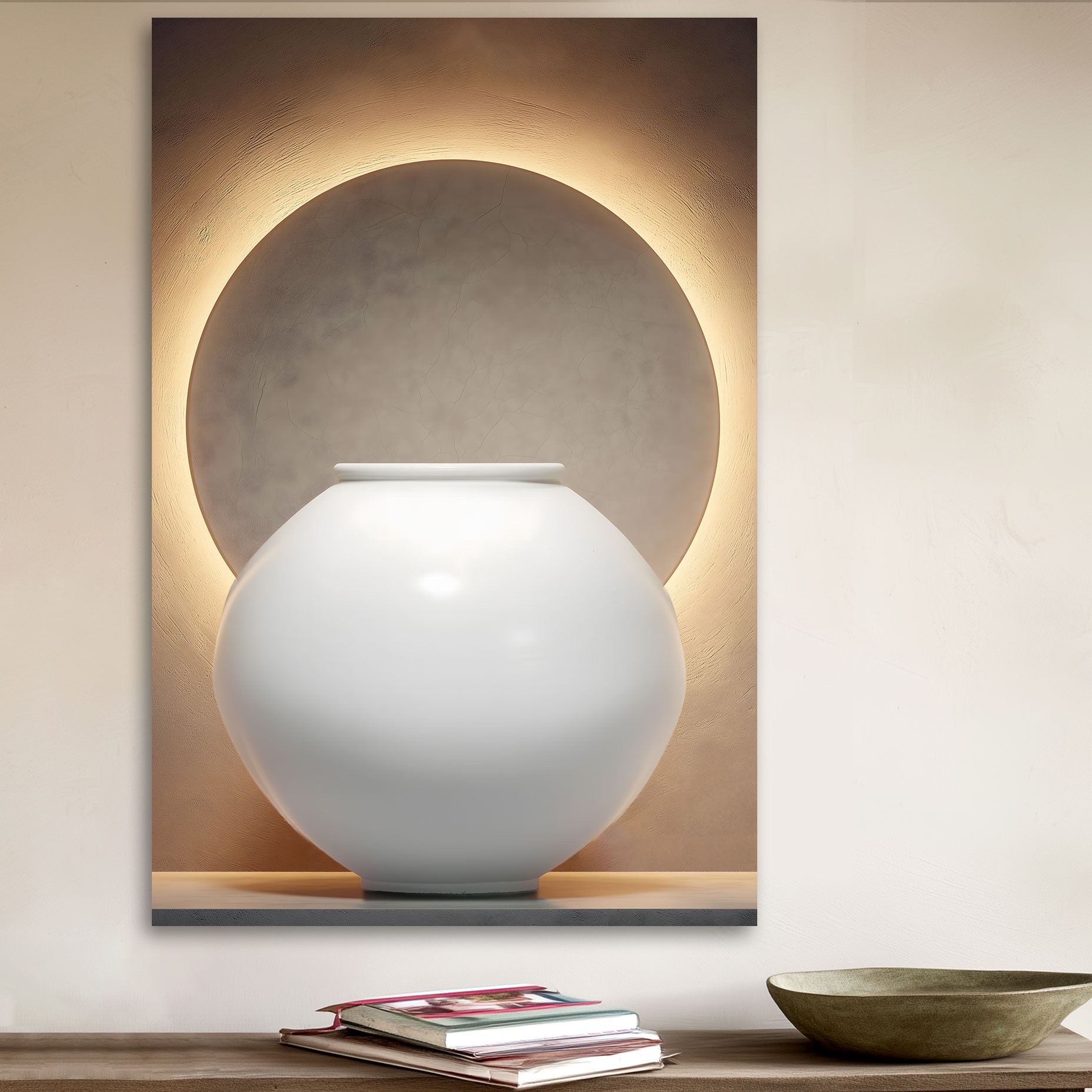 더마네이처 대형 달항아리 인테리어 그림 액자, 현재가 36,480원