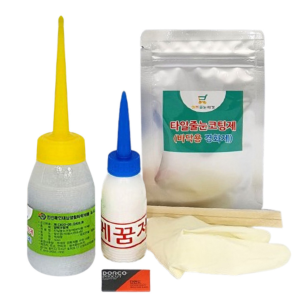 셀프줄눈마켓 바닥용 타일줄눈코팅제 100g 세트 티타늄실버 10,300원