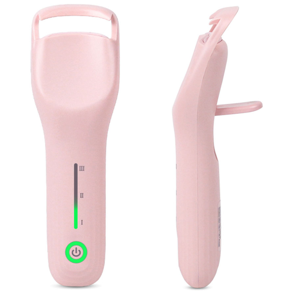 MOKIN 롱라스팅 미니 휴대용 속눈썹 고데기 전기 히팅 뷰러 3단계 온도 감온변색 Type-C 충전식, 핑크, 현재가 23,000원