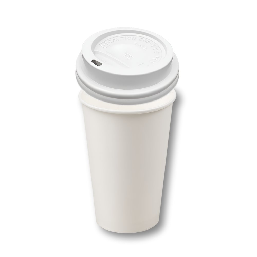 490ml 16온스 종이컵 흰색 타공 뚜껑 세트 국산 100개입 (AF) 81,300원