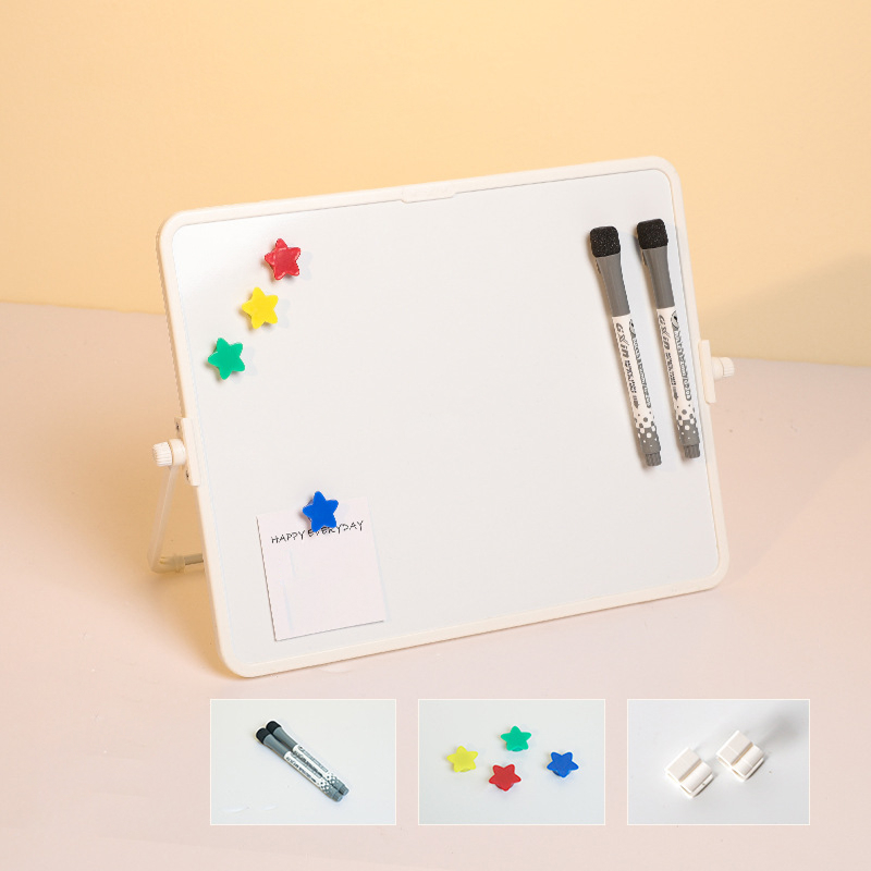 리노드 양면 미니 탁상 화이트보드 세트 자석 펜 포함, 플라스틱 19,500원