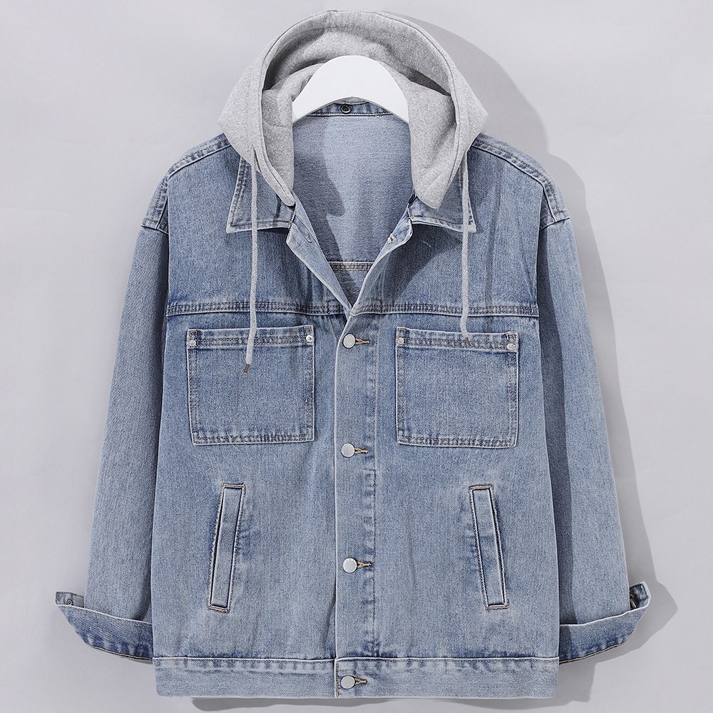 후앙스 오버핏 캐주얼 후드 탈부착 데님 자켓 점퍼 GZCP-5182 37,800원