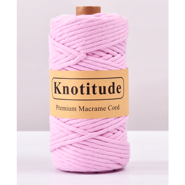 세기텍스타일 4.0mm 퓨어 코튼 순면 마크라메재료 푼사 싱글트위스트 면사(40color), 100m, 03 PINK, 1개 9,500원