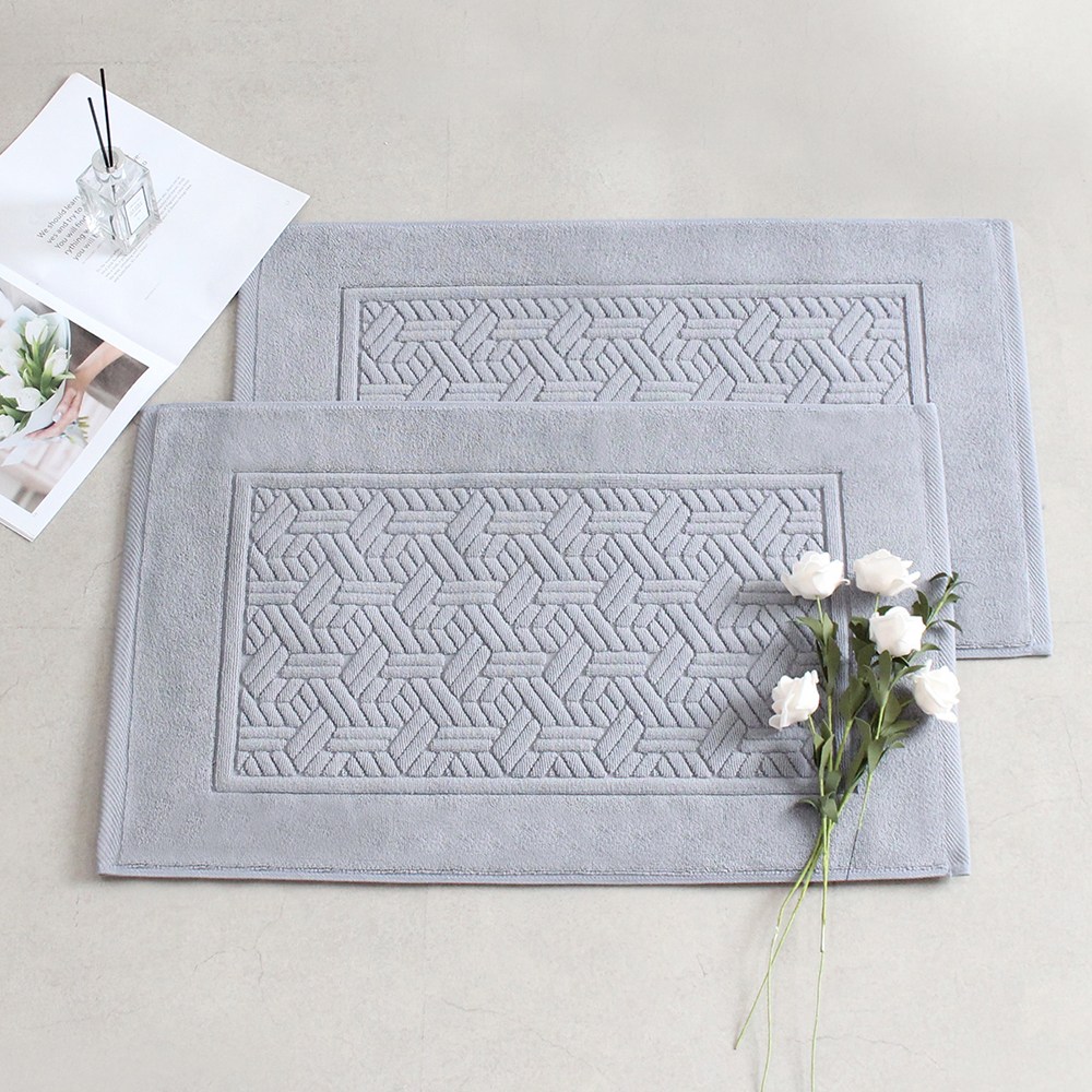 어메니티타올 어반 호텔식 양면 주방매트 욕실 타월 발매트 2P 세트, 그레이 30,400원