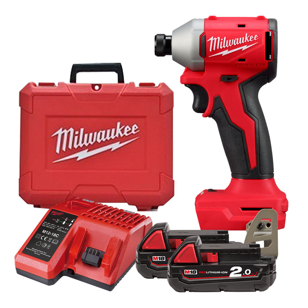 밀워키 M18 BLIDR-202C 충전 임팩트 드라이버 2.0Ah 2B세트 임팩드릴 251,340원