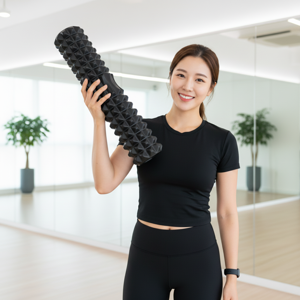 통품스토어 150kg하중 롱 스트레칭 폼롤러 전문 마사지 등스트레칭기구 과학적 경도 스트레칭 폼롤러 12,600원