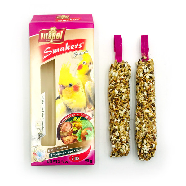 비타폴 스마커스 영양바 너츠 앵무새 간식 먹이 모이 코뉴어 왕관 모란 3,900원