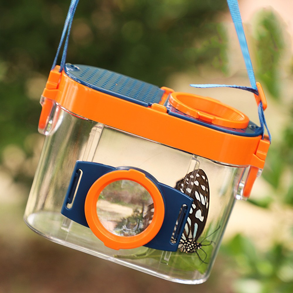 (당일발송) 이지유 어린이 더블 돋보기 곤충 채집통 세트 블루, 1개 9,800원