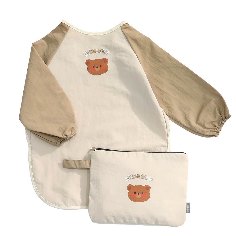 세맘스 방수 동글동글 미술가운+파우치세트 유아촉감놀이 아기이유식턱받이 모래놀이 체험미술긴팔 26,900원