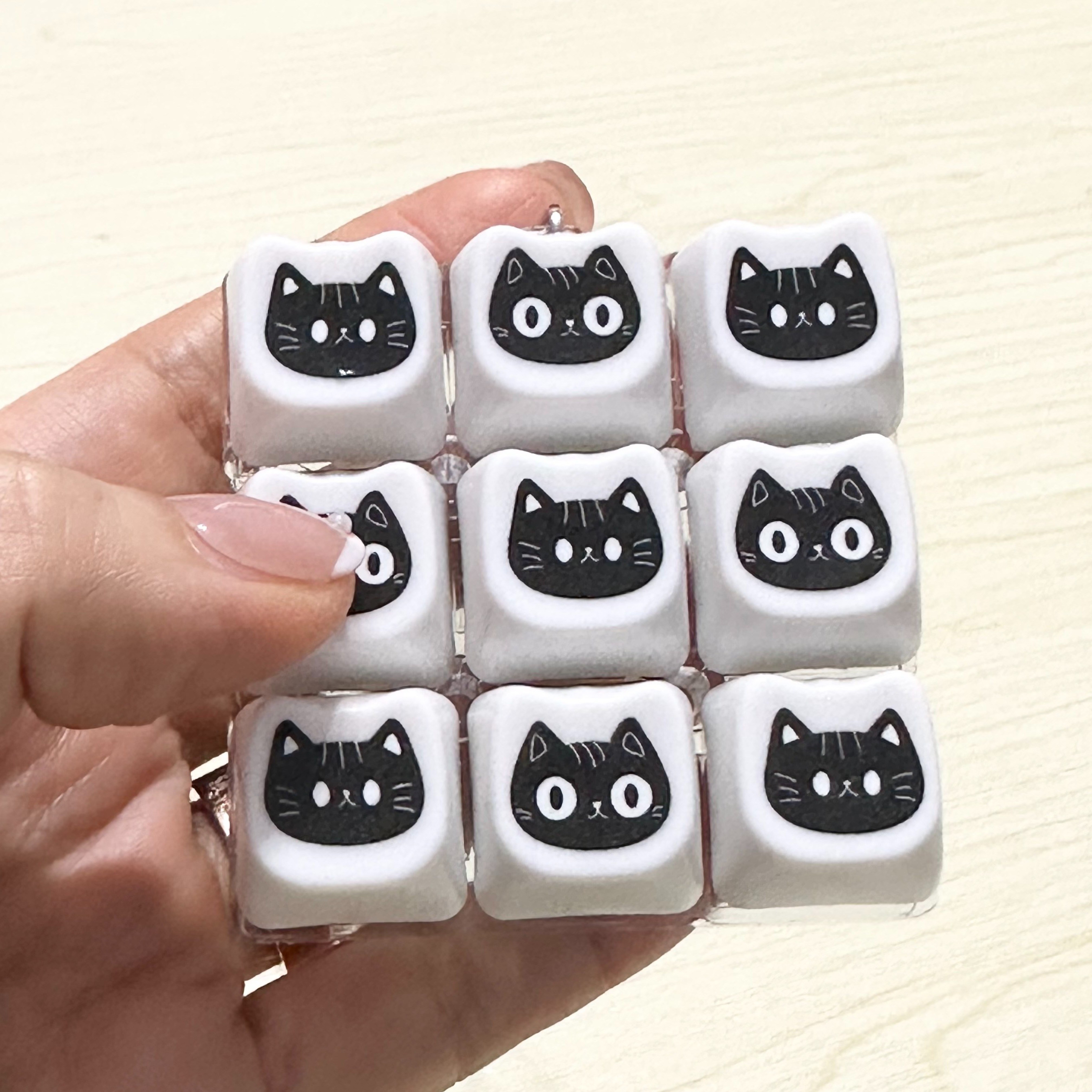 모어스토리지 고양이 키캡 키링, 1개, 무등형 9,900원