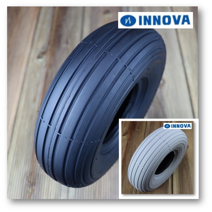 10인치 3.00-4 260X85 10X3 INNOVA 타이어 전동휠체어 전동스쿠터 휠체어 스쿠터 회색 검정색 18,000원