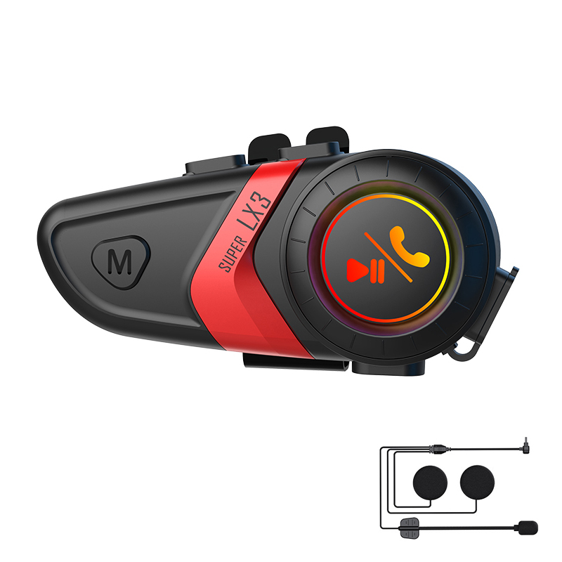 비더블유비 헬멧 블루투스 오토바이 블루투스 스마트 노이즈 캔슬링 방수 오토바이헬멧 블루투스, 붉은색, A 31,980원