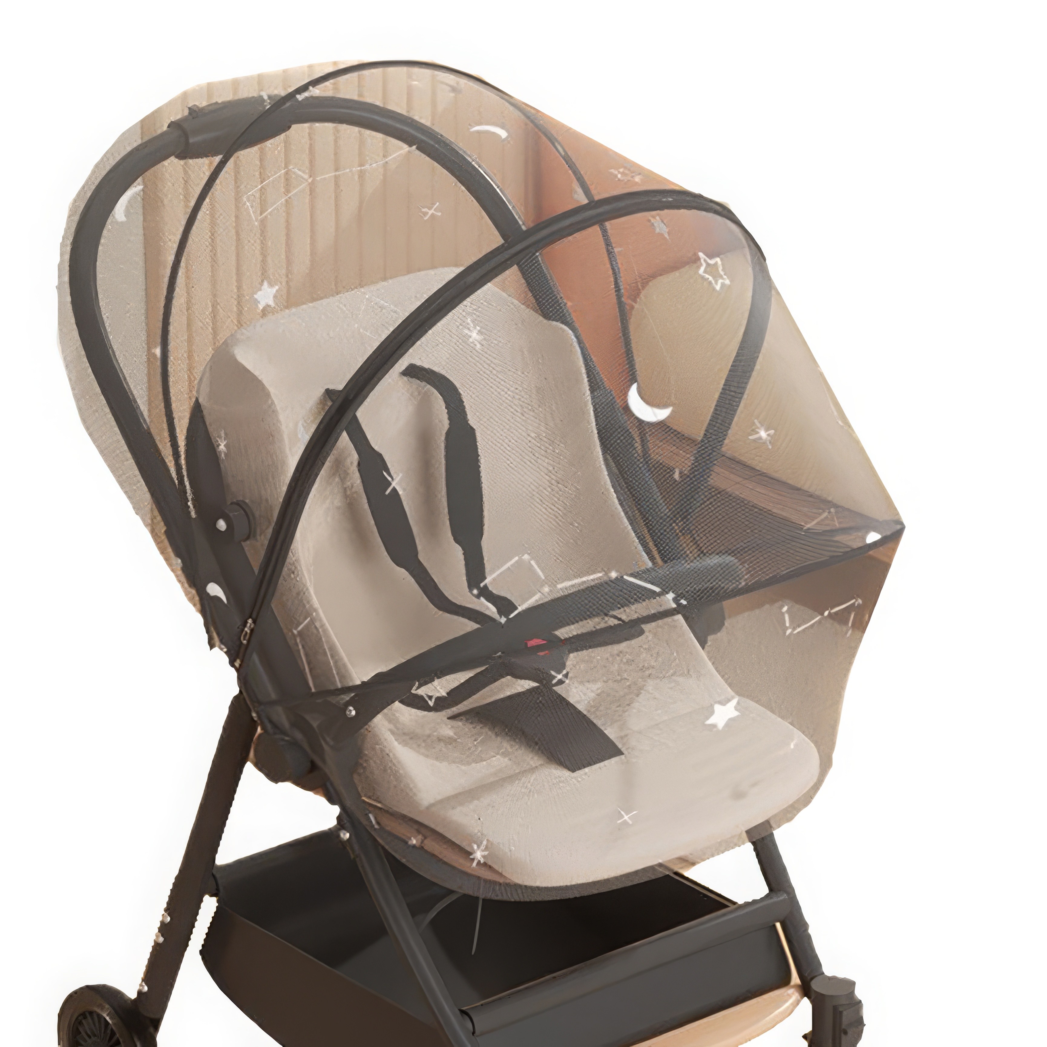 유모차모기장 지퍼형 유모차커버 아기모기장, 1개, 별자리 블랙 16,800원