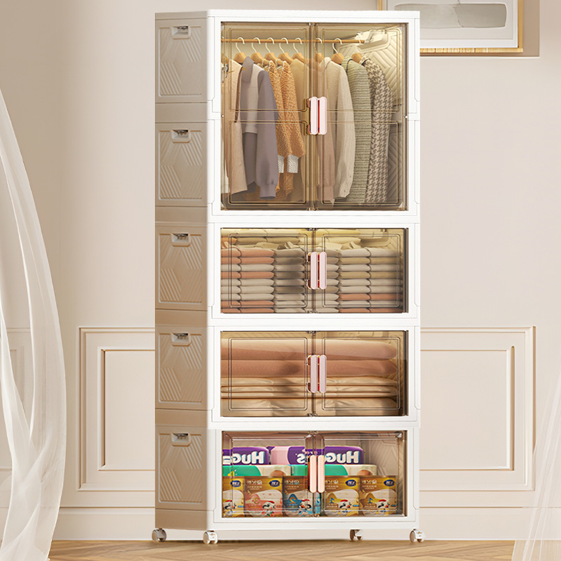 HOMEY NEST 대용량 다용도 리빙박스 정리함 폴딩 옷장 수납장, 1개, 75cm면 폭 228,000원