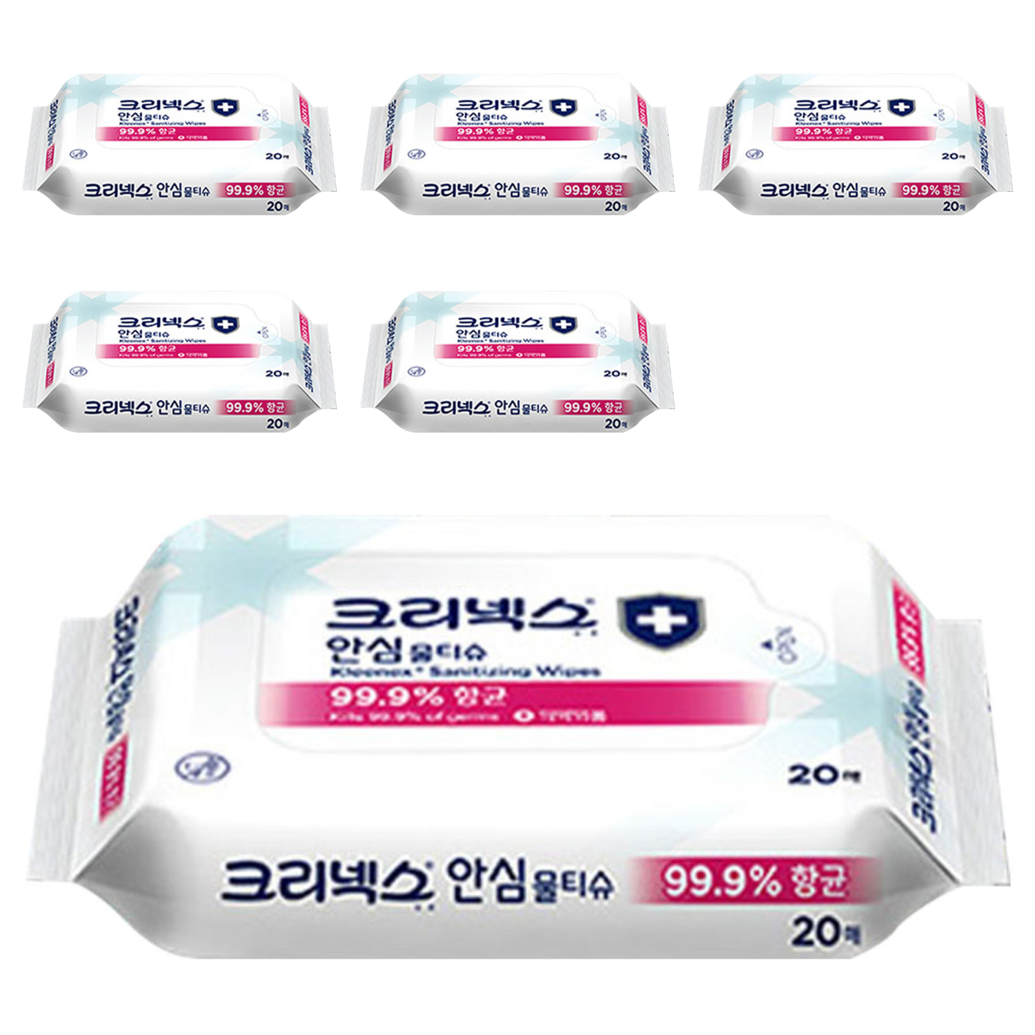 크리넥스 안심 물티슈 휴대용 5,240원
