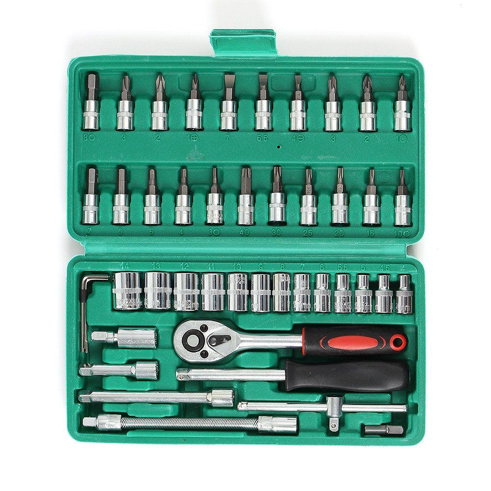 프라임마켓 멀티툴 소켓렌치 복스알 46종 공구세트 그린 자전거수리 25,660원