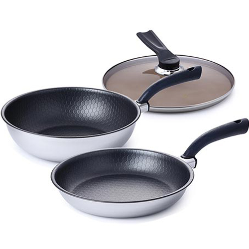 알텐바흐 인덕션 헥사 통5중 프라이팬세트 3개, 혼합색상, 프라이팬 28cm + 궁중팬 28cm + 유리커버 28cm, 1개 107,900원