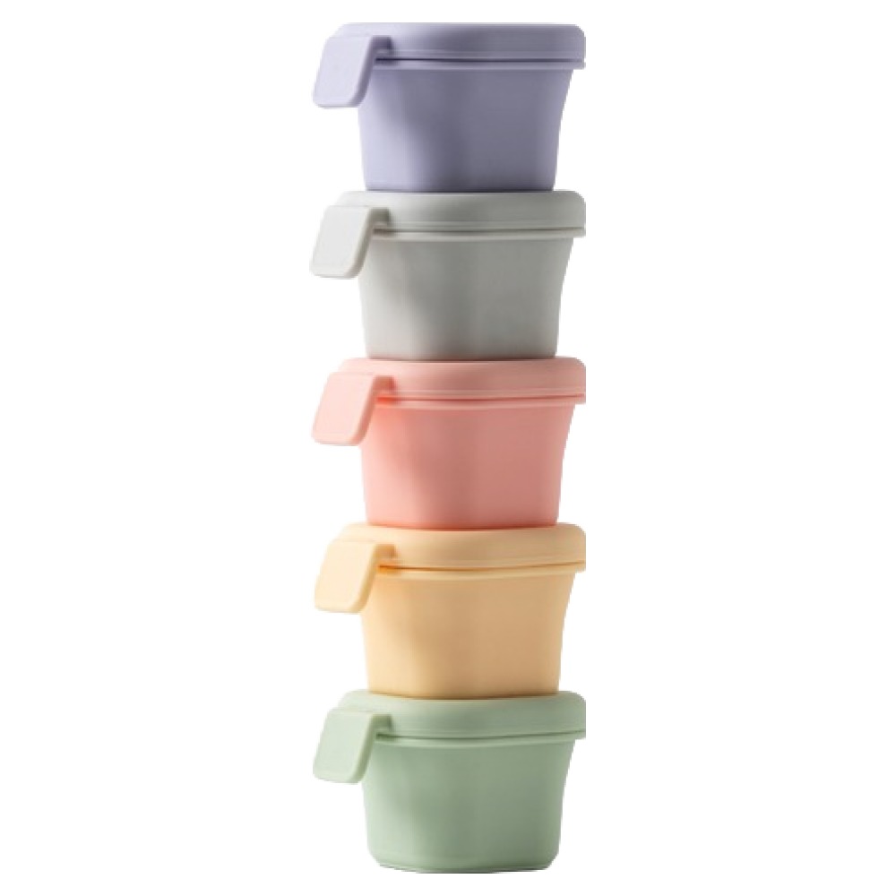 실유니티 실리콘 이유식 보관 밀폐용기, 1세트, 혼합색상(핑크, 그레이, 옐로우, 그린, 퍼플), 50ml 19,900원