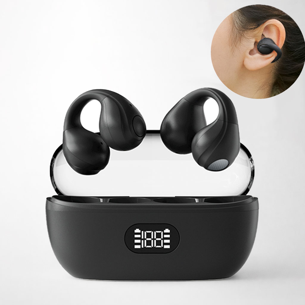 티버디 골전도 오픈형 이어폰 귀 안 아픈 무선 블루투스 운동용 귀 편한 착용감, 매트블랙 32,300원