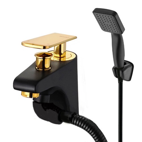 국산 카프리 세면 샤워겸용 수전 세트 블랙골드 104,500원