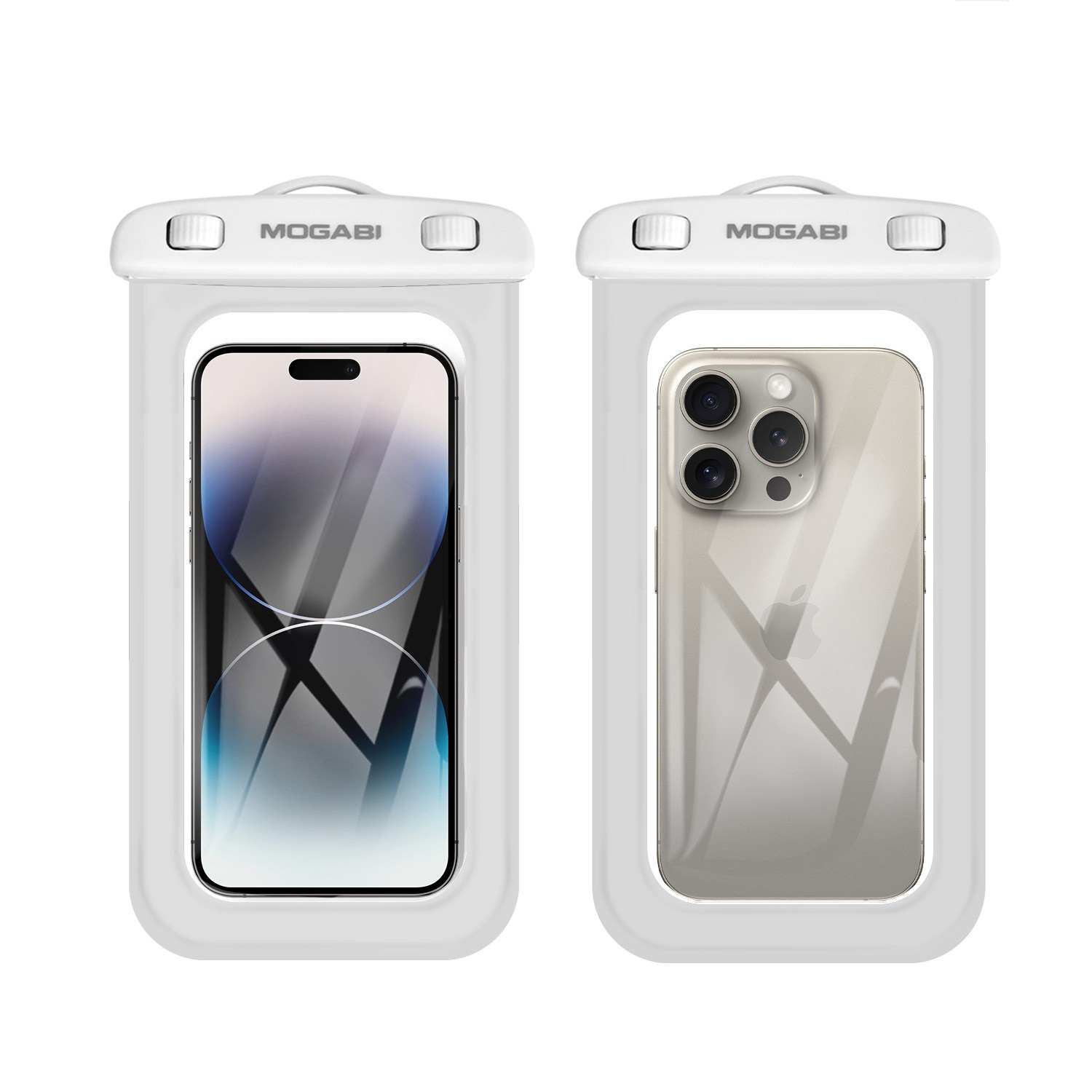 엔빙 IPX8 4중 잠금 대형 스마트폰 방수팩 + 넥스트랩 + 암밴드 SN, 2개, 화이트 8,000원