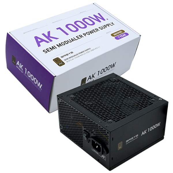 [3RSYS] AK 80PLUS 브론즈/모듈러/ATX3.1 [1000W/블랙] 97,420원
