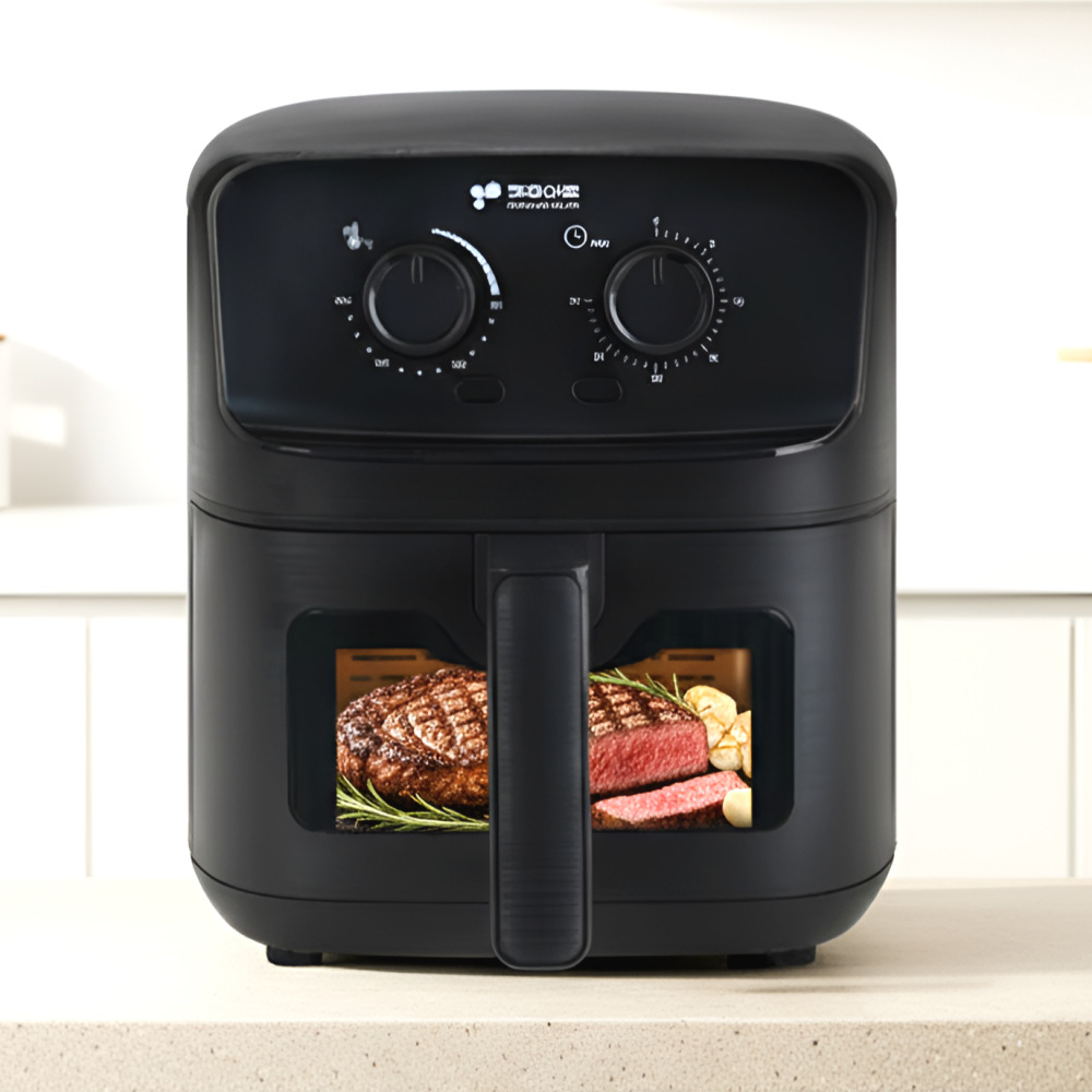 26년형 키친아트 에어프라이어 대용량 투명 유리 저소음 블랙 4.2L, 블랙, 3153 54,900원