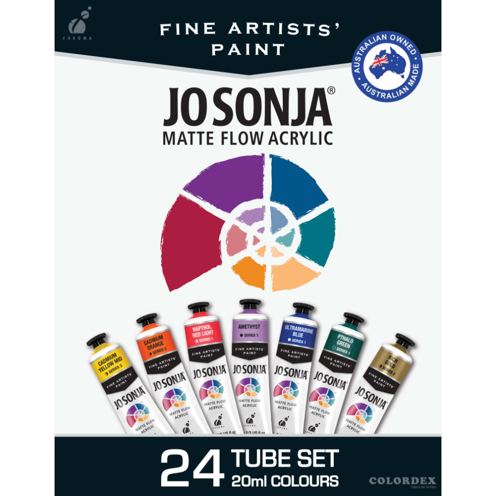 조소냐 전문가용 매트플로우 아크릴 컬러-20ml x 24색 세트 60,300원
