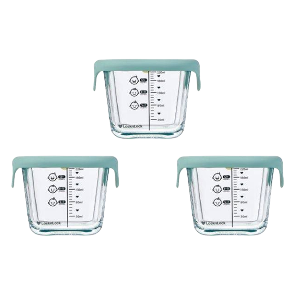 락앤락 리틀럽 디어 실리콘캡 정사각 이유식 용기 15,400원