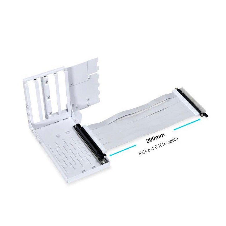 Lian Li 액세서리 범용 4슬롯 수직 GPU 카드 홀더 키트 블랙, 프리미엄 Gen 4 라이저 케이블 PCI-E 4.0 x16-200mm, PCIe 3.0 호환, E-ATX 175,000원