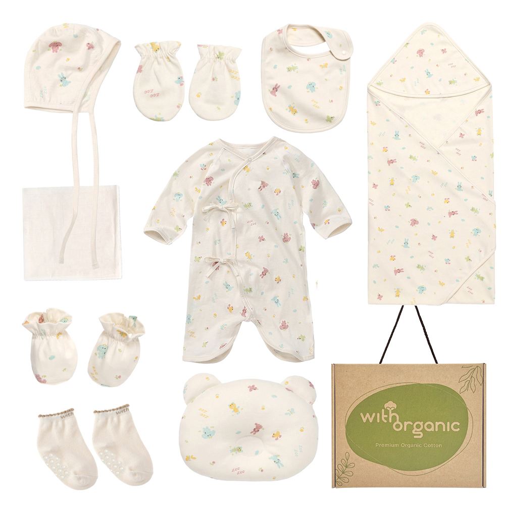 위드오가닉 신생아용 출산선물 10종 세트 55,000원